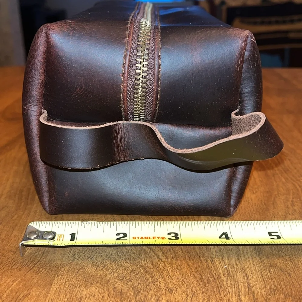 NEW Leather Makeup Bag + Toiletry Bag